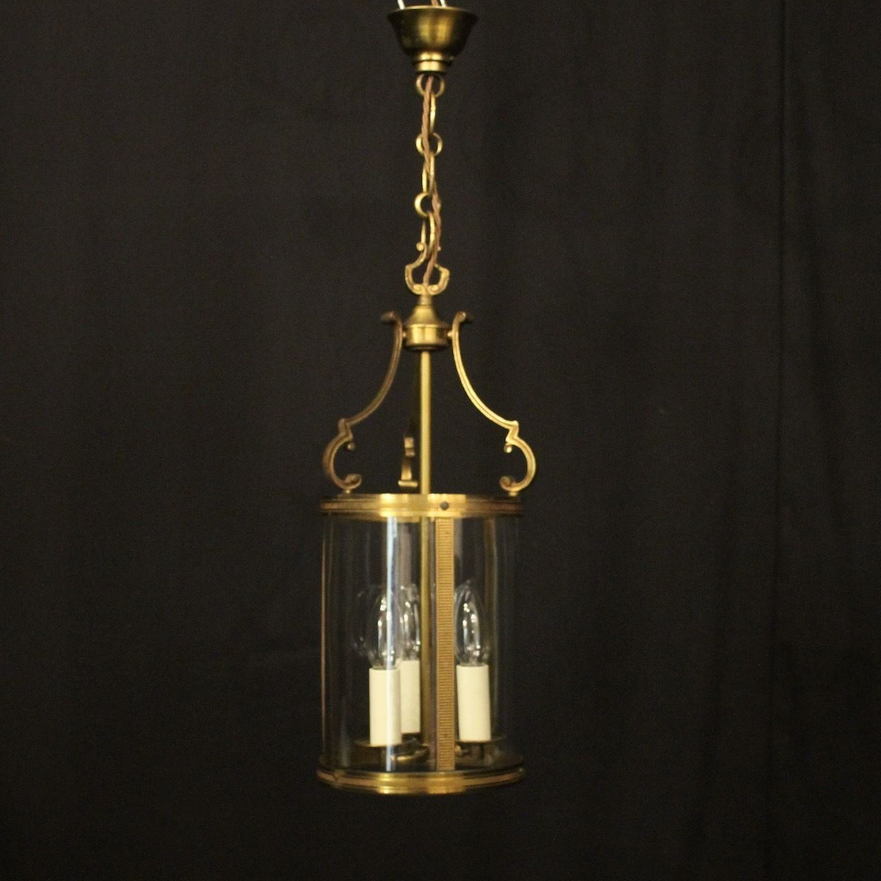 French Gilded Convex Hall Antique Lantern photo furniture