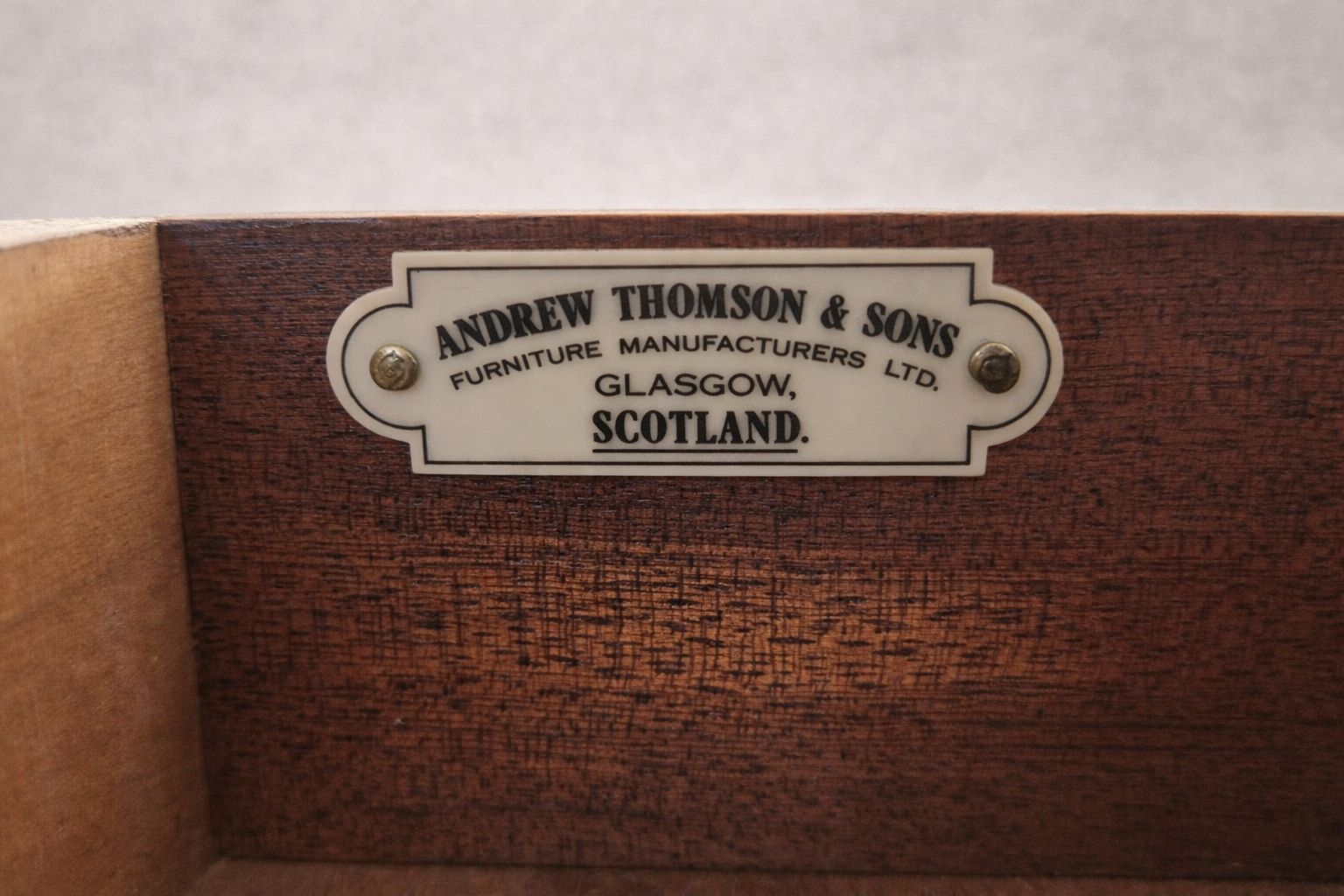 Early 20th Century Mahogany Drop Leaf Occasional Table By Andrew Thomson & Sons, photo for sale