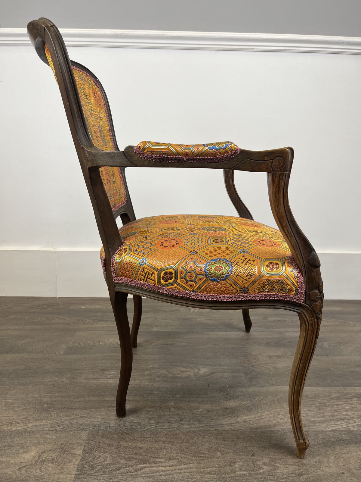 French Louis Style Chair, Walnut photo Furniture