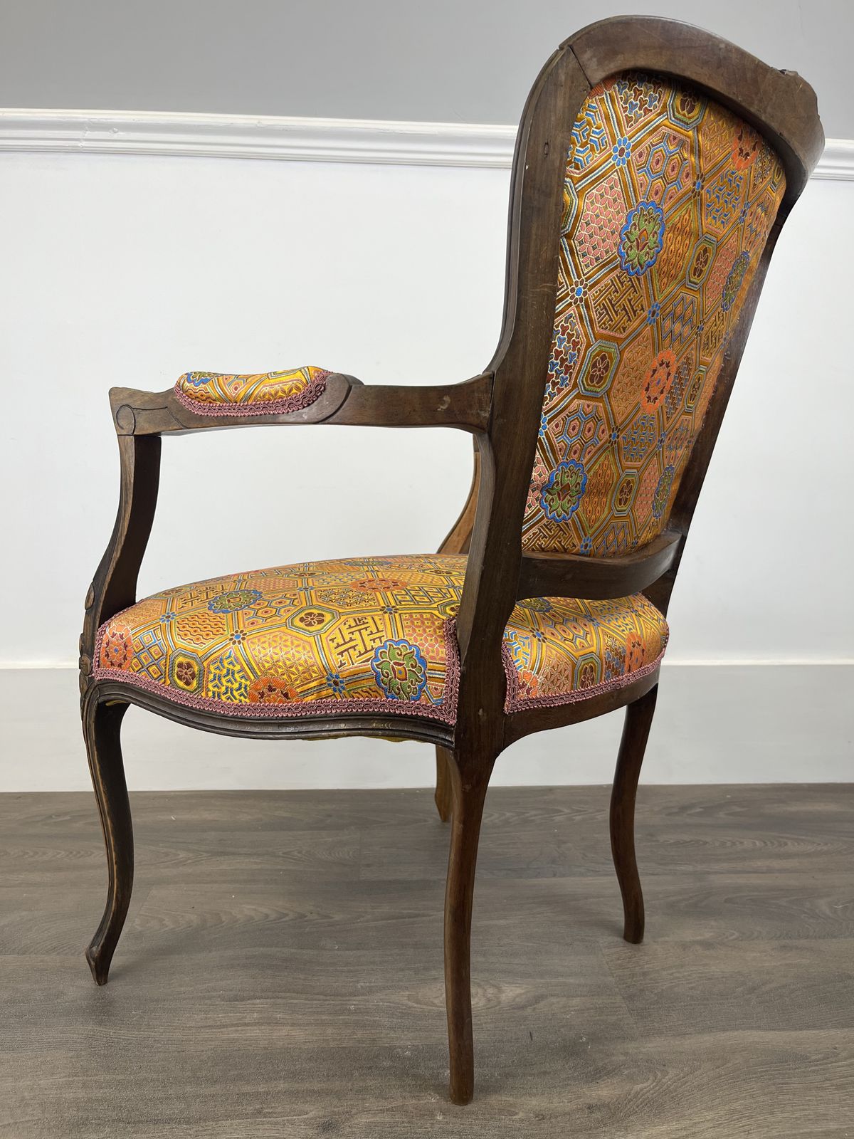 French Louis Style Chair, Walnut photo vintage
