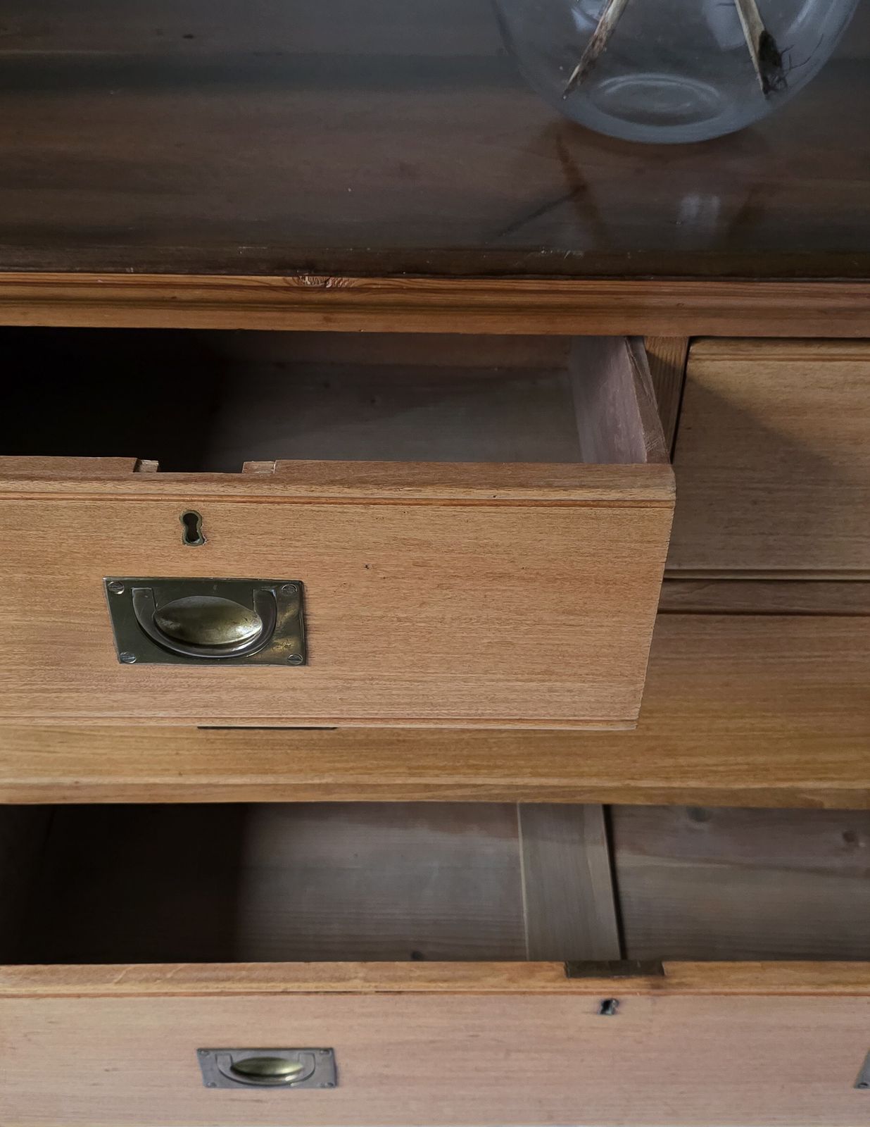 Antique Pine Merchants Chest Of Drawers photo for sale