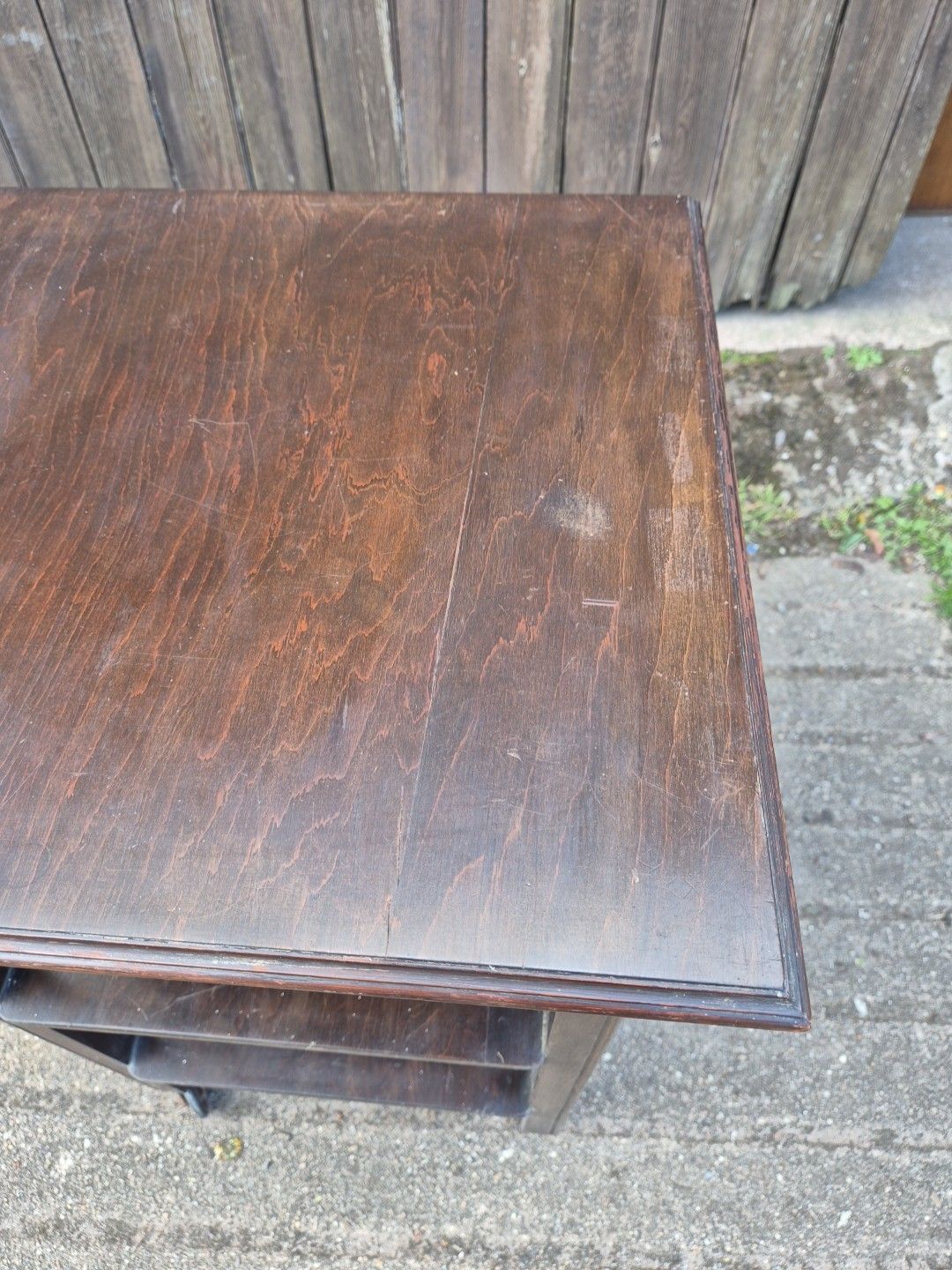photo for sale Vintage Oak 3 Tier Side Occasional Table / Trolley