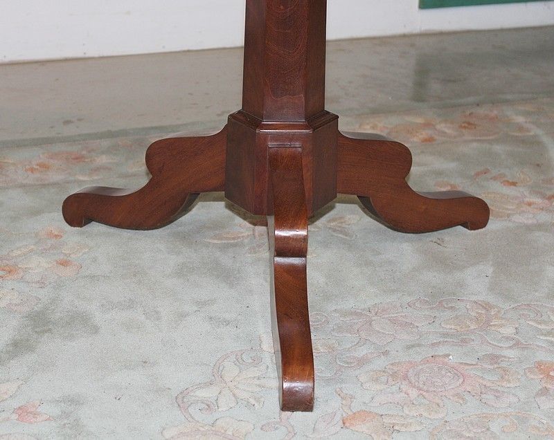 Restoration Pedestal Mahogany 19th photo vinterior