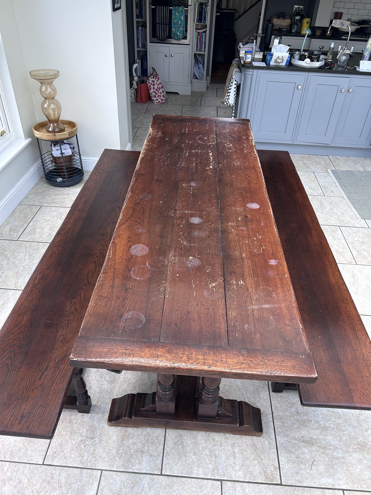 photo for sale Refectory Dining Table And Benches