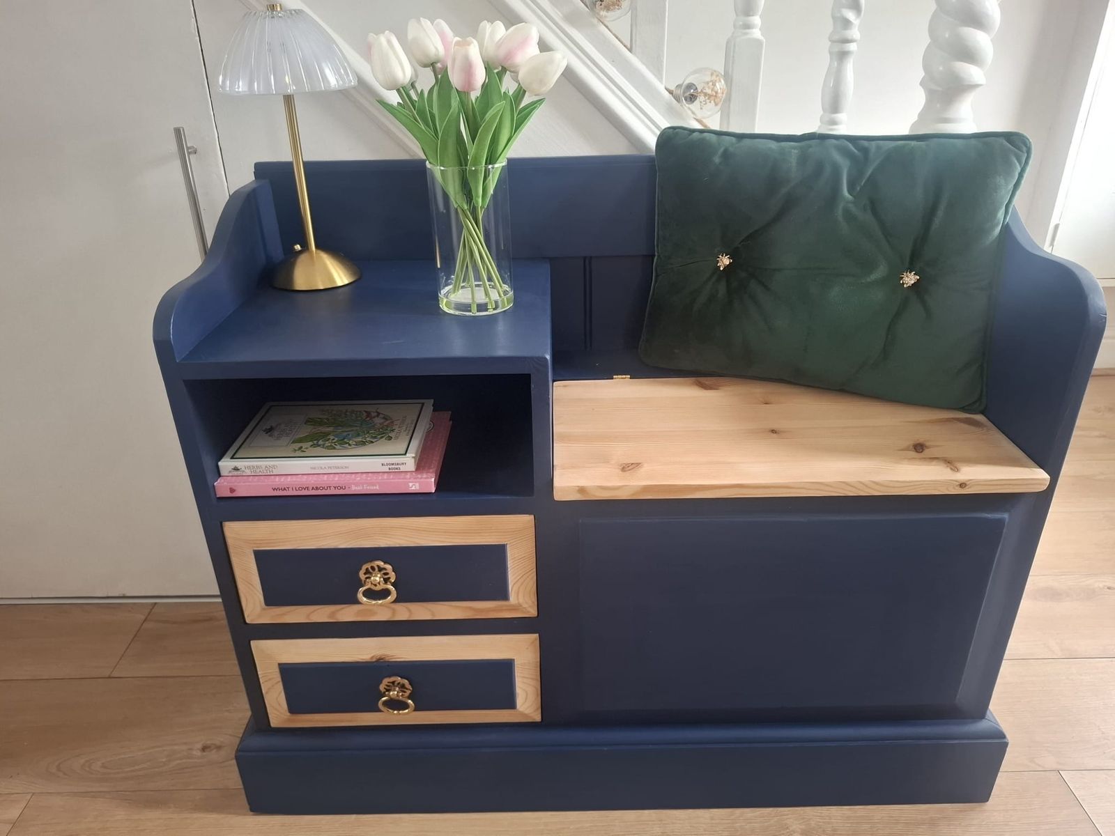 Beautifully Upcycled Telephone Seat photo Furniture
