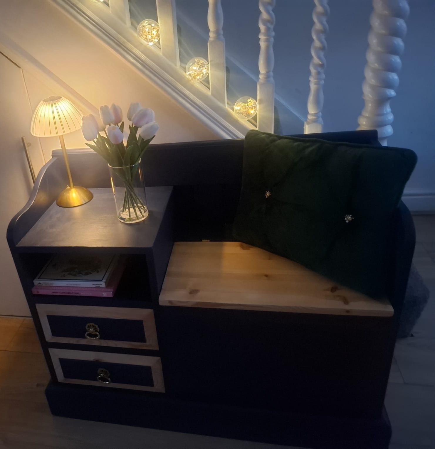 Beautifully Upcycled Telephone Seat photo 120.0