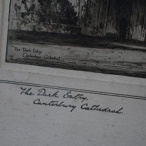 Antique Featherstone Robson Canterbury Chester Worchester Catheral Etching Trio photo 165.0