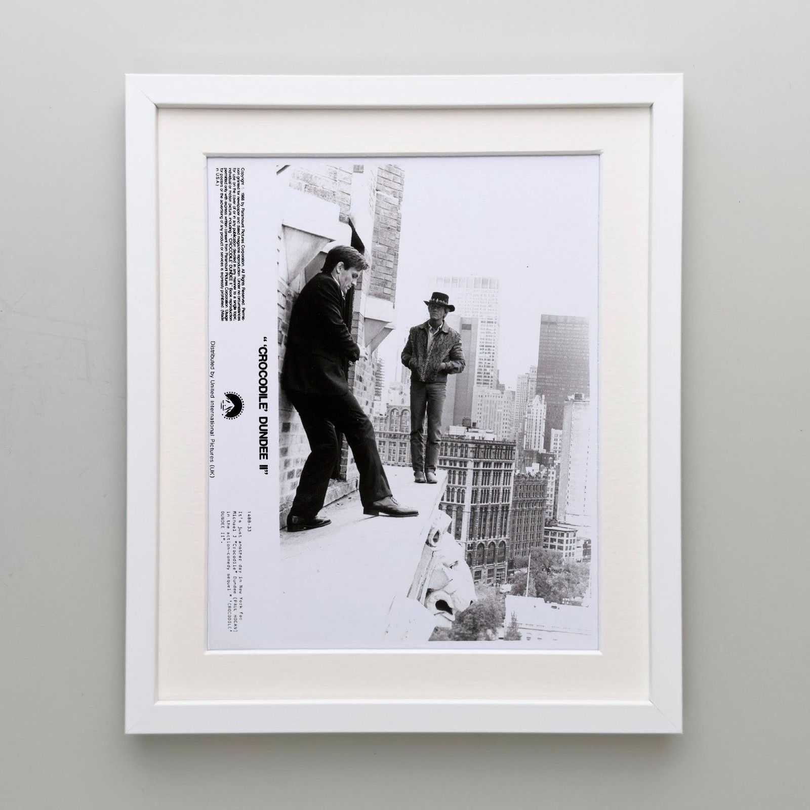 Crocodile Dundee 2 1988 Publiciteitsfilmfoto Ingelijst photo Kunst