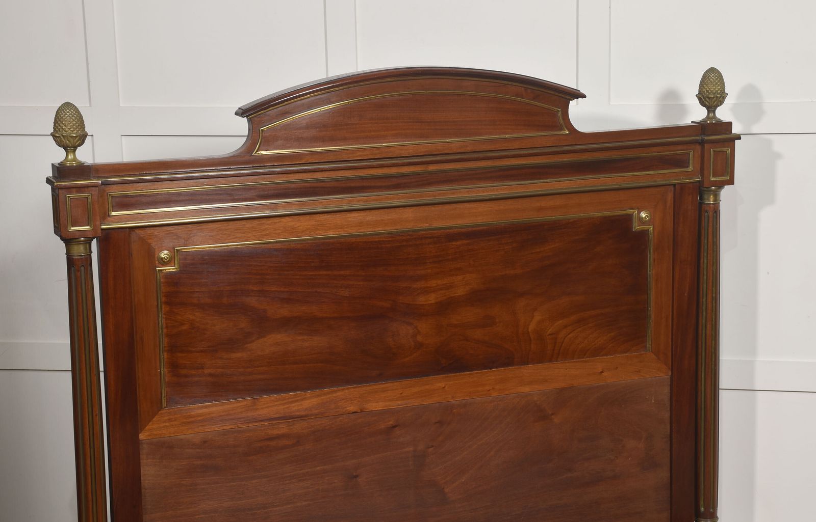 Late 19th Century Mahogany And Brass Mounted Bedframe photo 1794.0