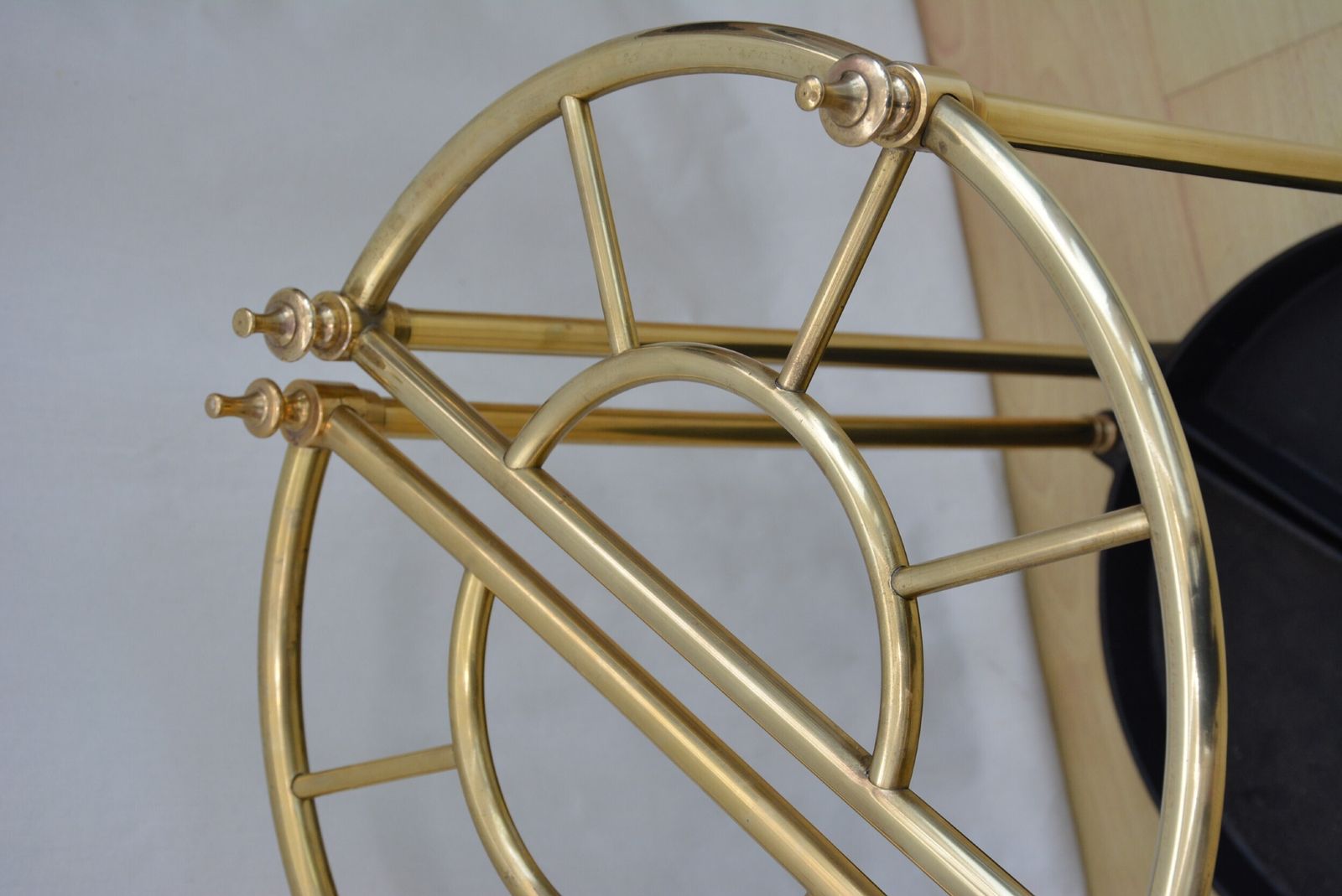 Pair Of Early 20th Century Brass Umbrella Stands, Demi Lune Design photo 1213.0