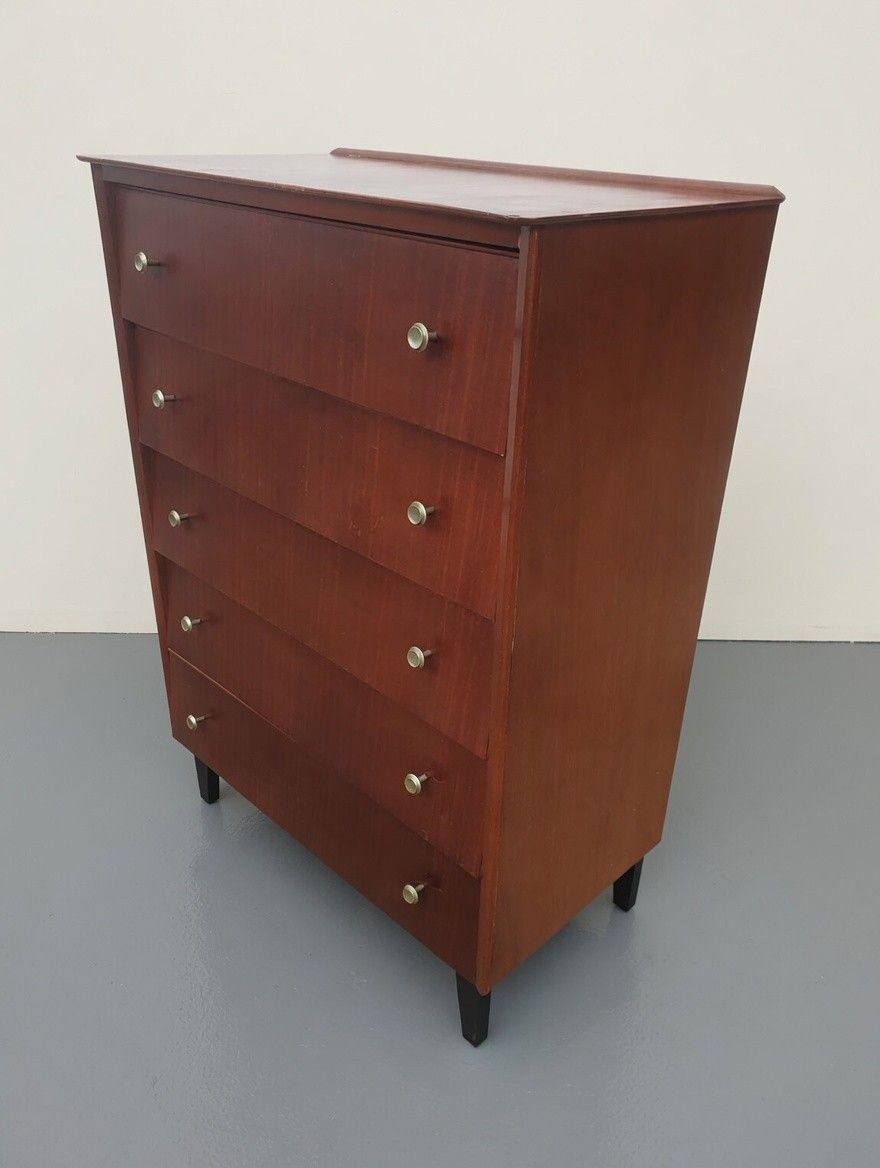 A Mid Century Teak Chest Of Drawers photo vinterior