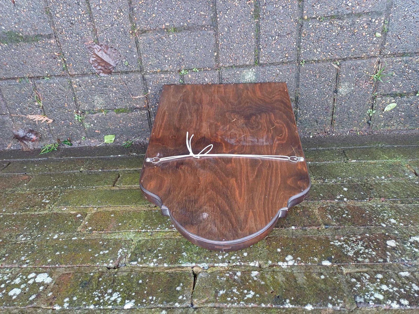 photo buy Top Quality Vintage Curved Mahogany Wall Mirror 1950s Arched Gothic Church Window Shape Mirror Original Glass