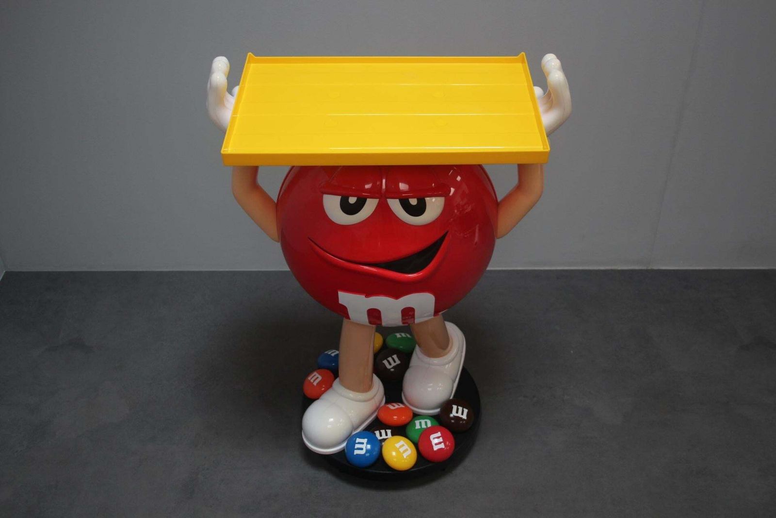 Very Rare Plastic Stand Of The M&M's Candy Company Mascot, 1990s. photo Home Decor