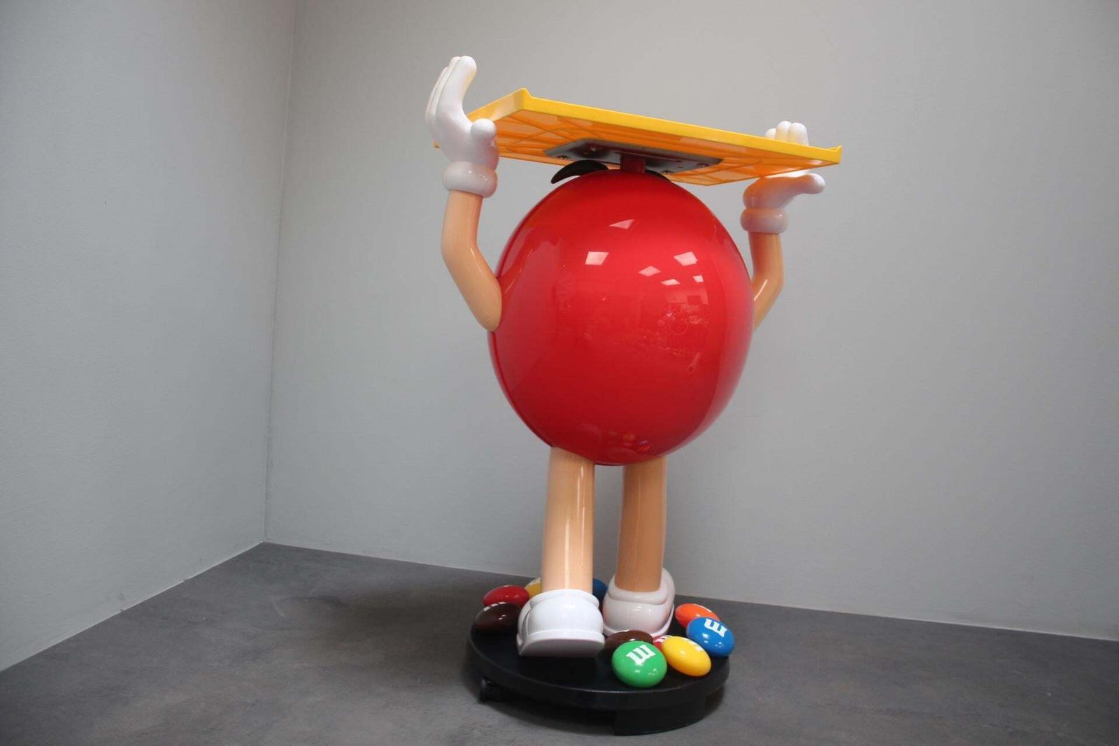 photo furniture Very Rare Plastic Stand Of The M&M's Candy Company Mascot, 1990s.