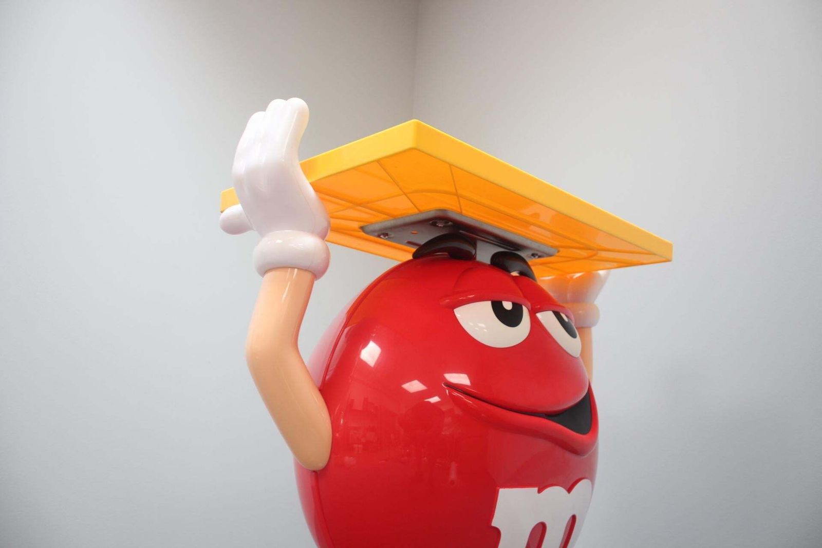 photo buy Very Rare Plastic Stand Of The M&M's Candy Company Mascot, 1990s.