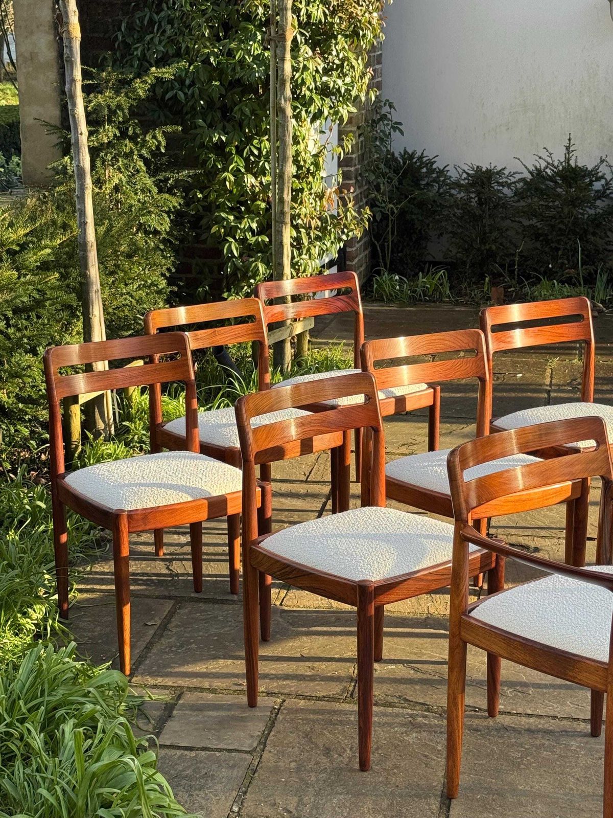Mid Century Danish Rosewood Dining Chairs By H W Klein For Bramin Danish 1960