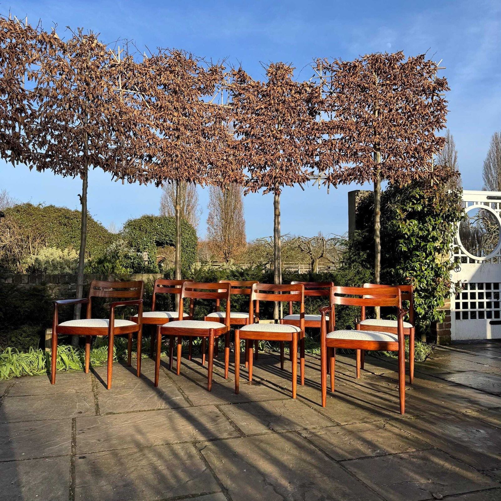 Mid Century Danish Rosewood Dining Chairs By H W Klein For Bramin Danish 1960 photo for sale