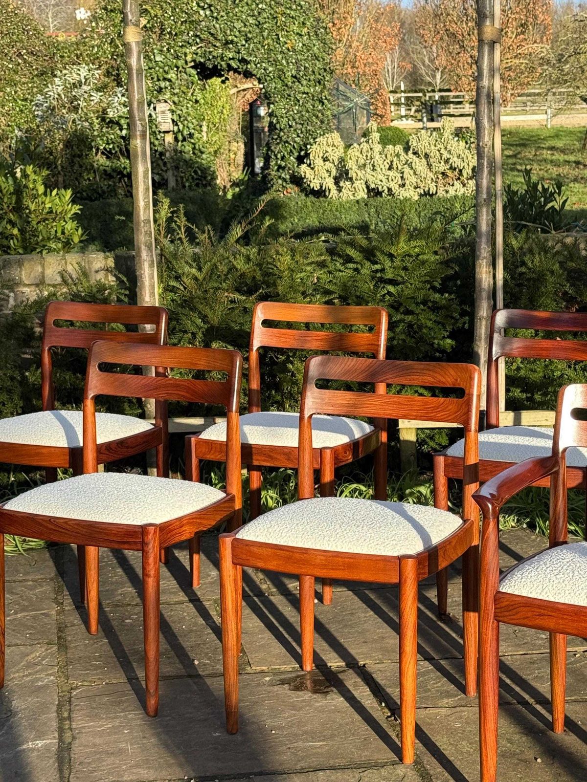 Mid Century Danish Rosewood Dining Chairs By H W Klein For Bramin Danish 1960 photo buy