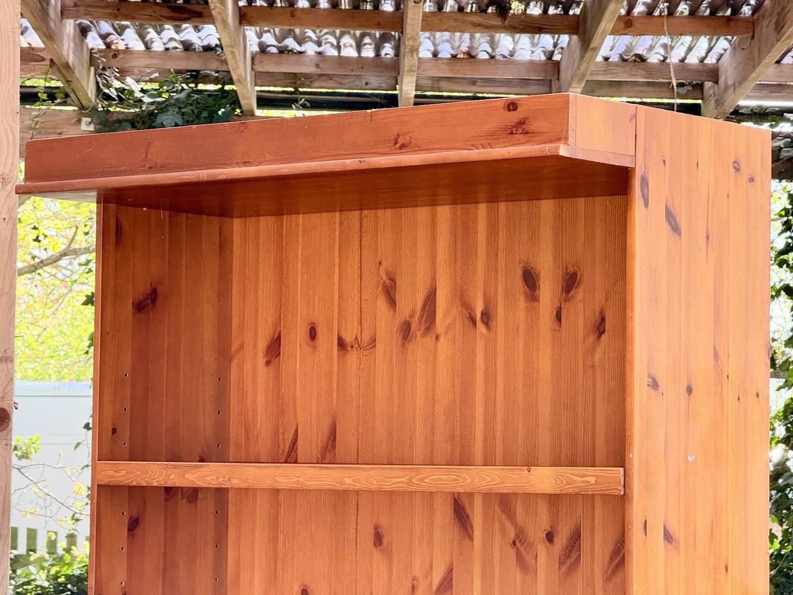 Extra Large Rustic Traditional Shelving Unit Solid Pine Open Bookcase photo buy