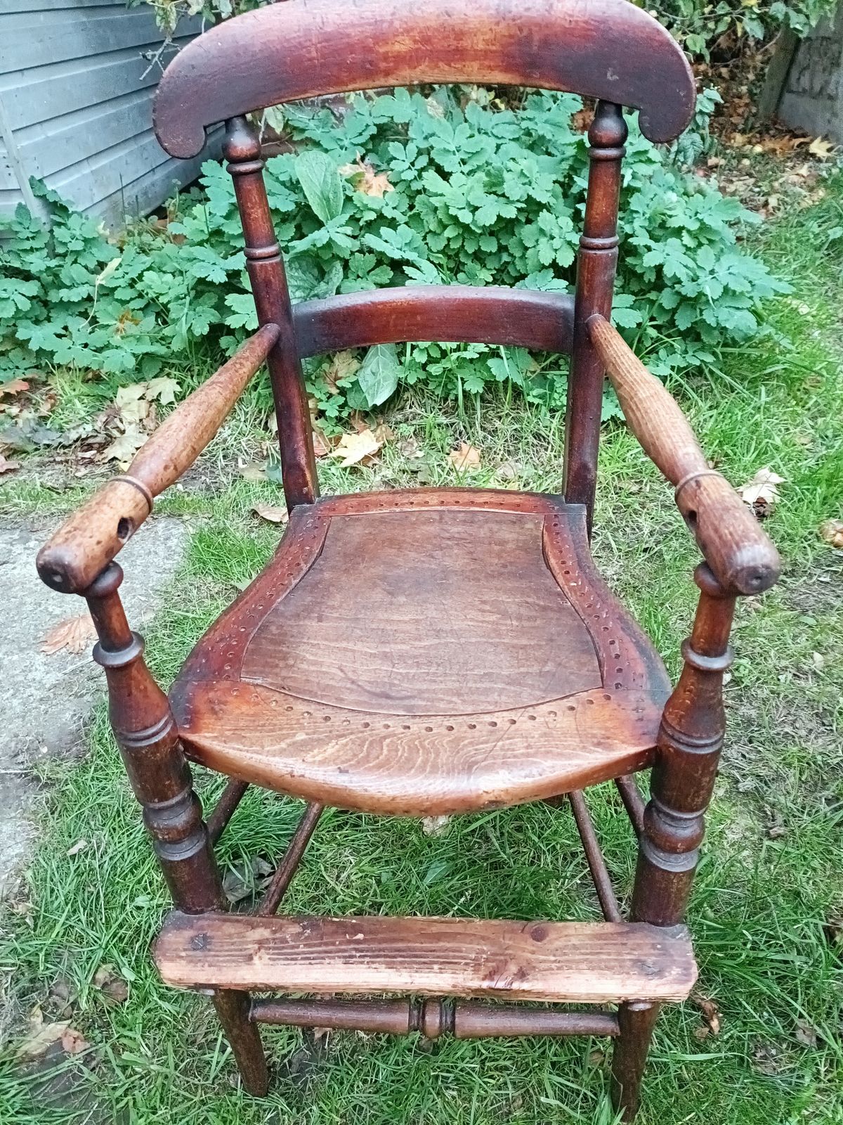 Victorian Beech High Chair | C.1880–1910 | British Nursery Chair