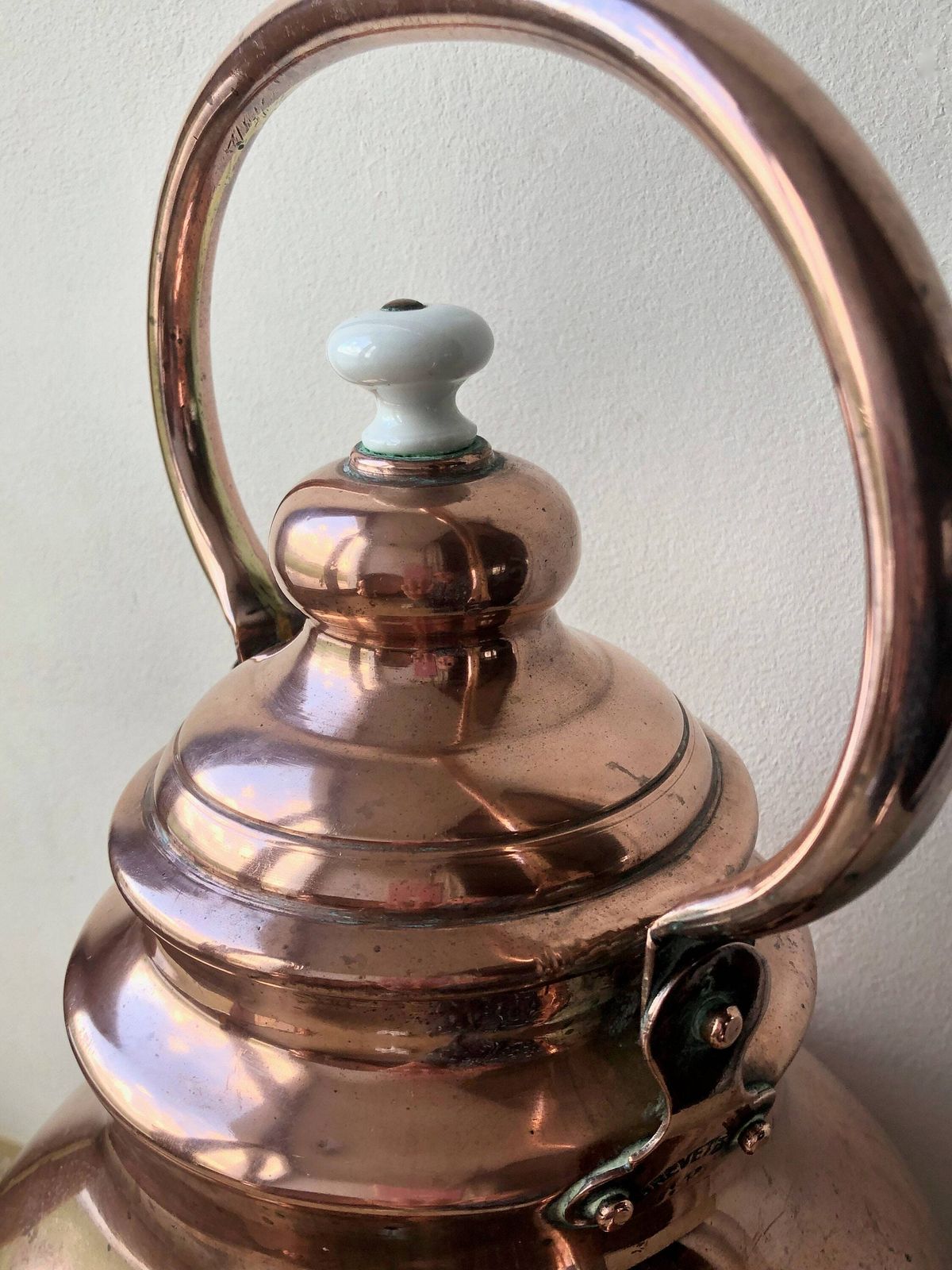 Vintage Koperen Ketel, Koperen Theepot, Rustieke Keuken, Koperwerk, Keukenalia photo buy