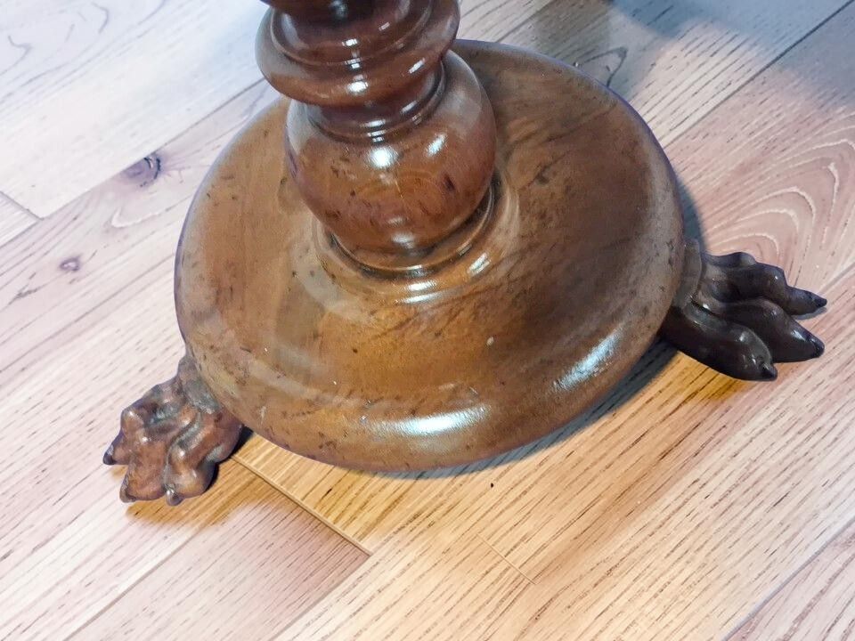 Octagonal Wine / Lamp / Plant Table With Claw Feet photo furniture