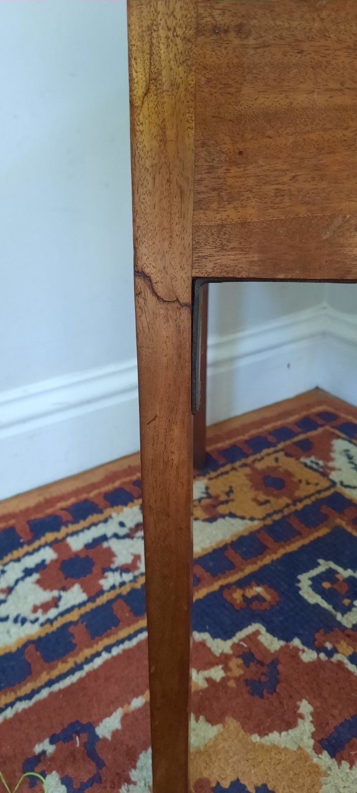 Furniture Vintage Antique Georgian Two Tier Mahogany Washstand With Lower Drawer. photo