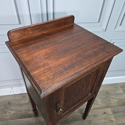 Antique Bedside Cabinet Pot Cupboard Table Edwardian Waring & Gillows Mahogany photo for sale
