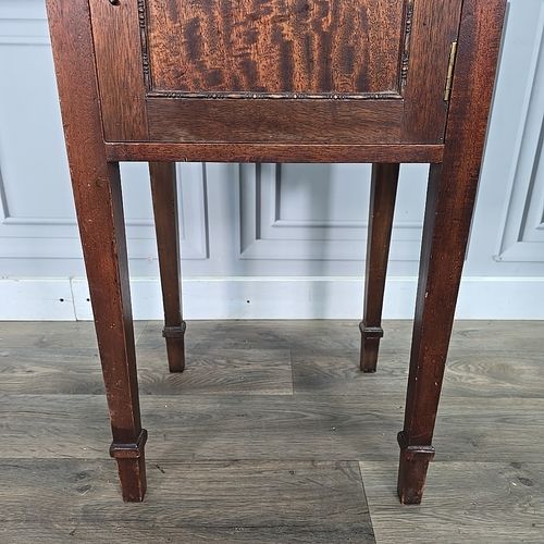 Antique Bedside Cabinet Pot Cupboard Table Edwardian Waring & Gillows Mahogany photo vinterior