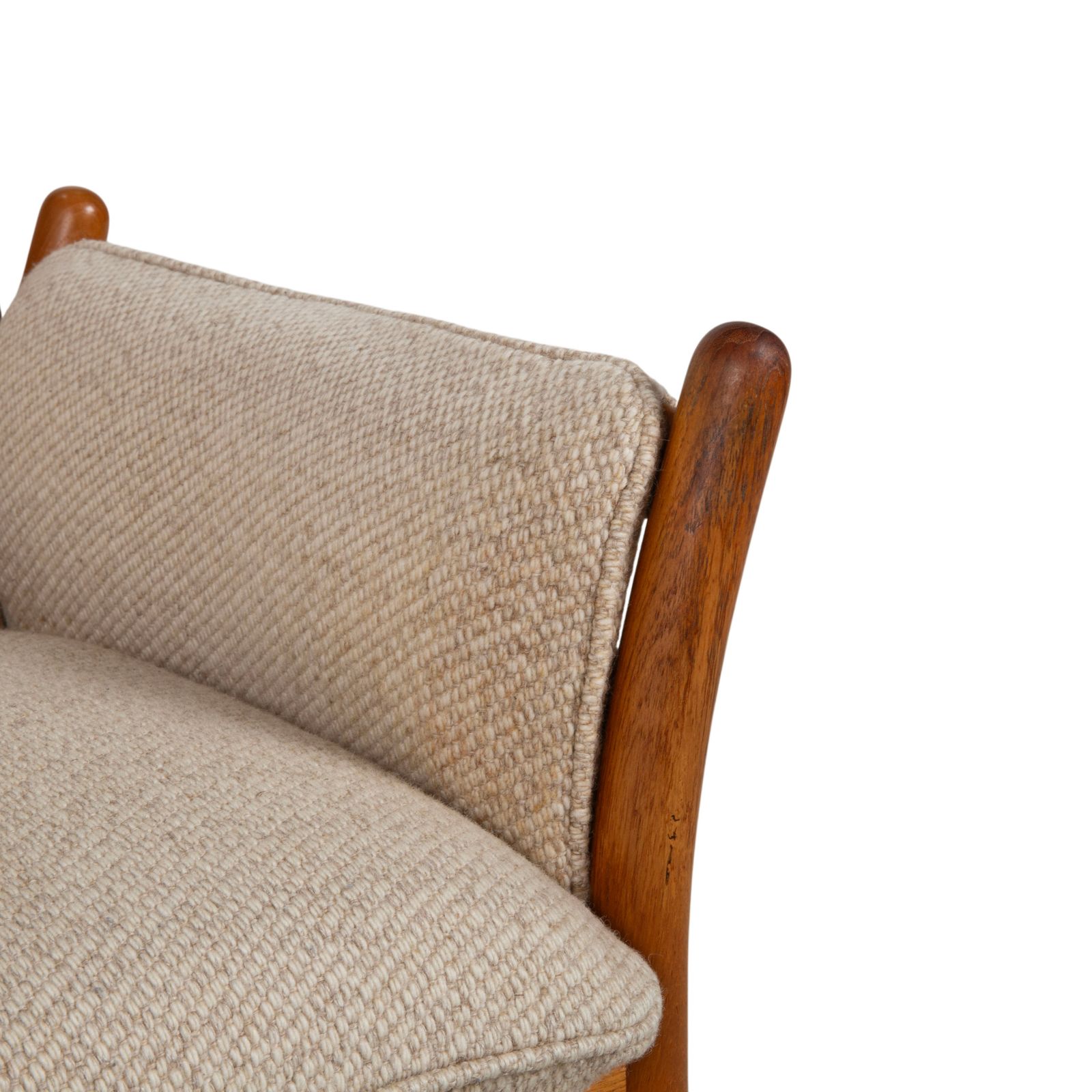 Fauteuil CFC Silkeborg Genius en teck, revêtement en tissu gris (Pondus 5), par Illum Wikkelsø, 1975, Mid-Century danois photo for sale