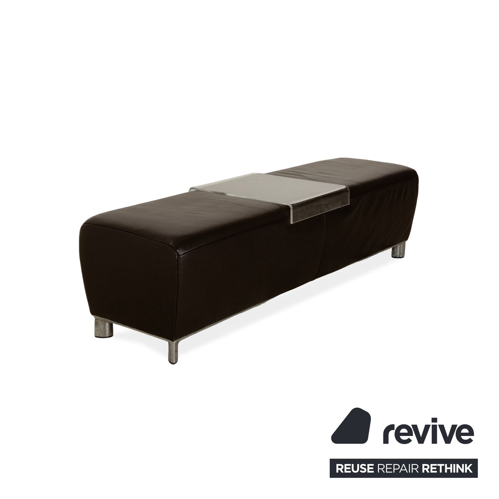 Koinor Volare Leather Stool Brown photo Furniture