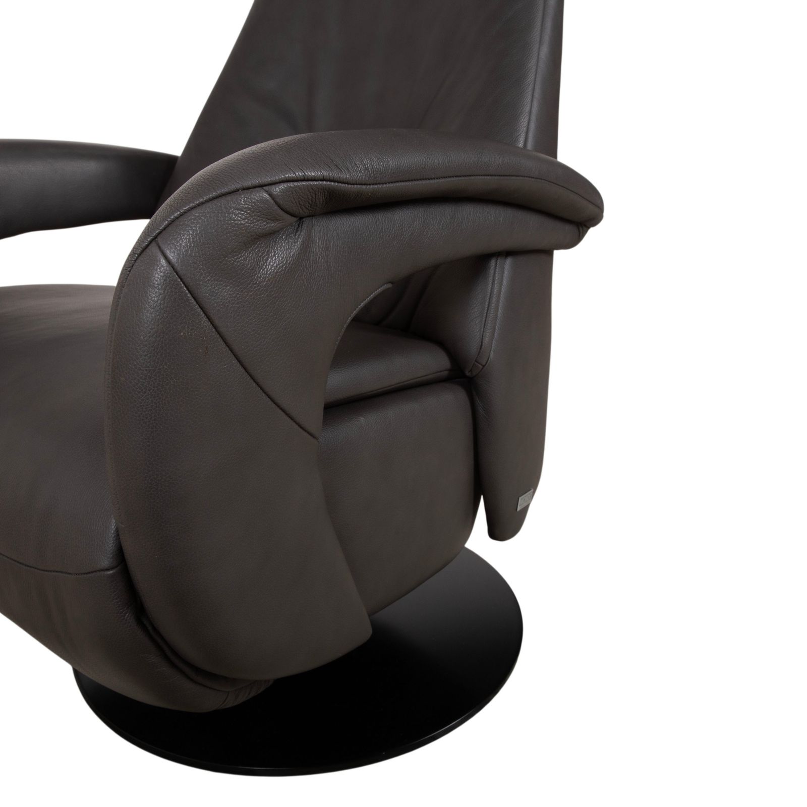 photo for sale Fauteuil Mondo Minako en cuir, gris anthracite, fonction électrique