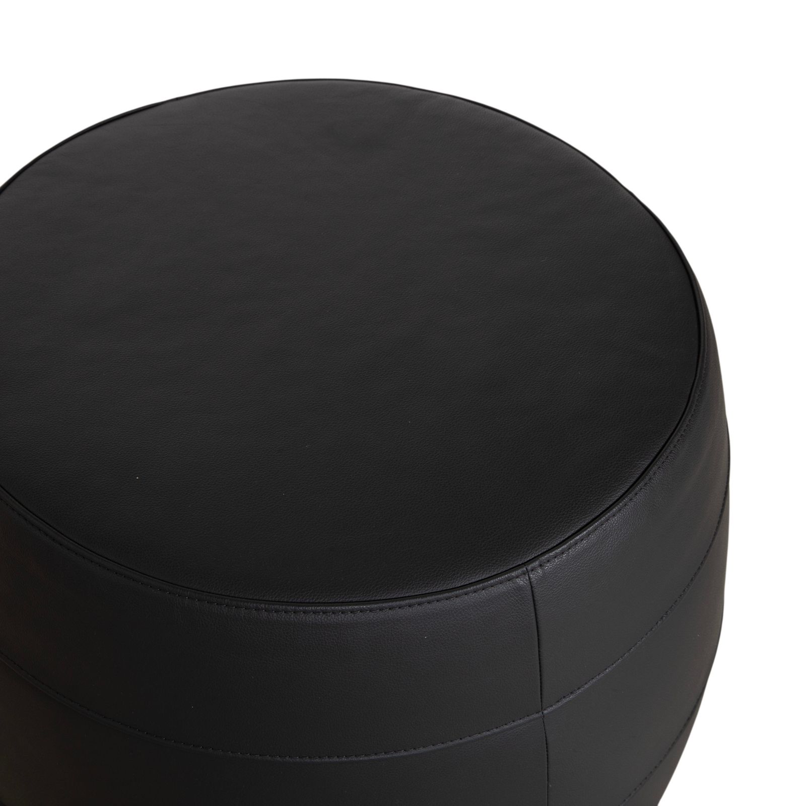 Signet Middle Bob Leather Stool Brown Grey Pouff photo Furniture