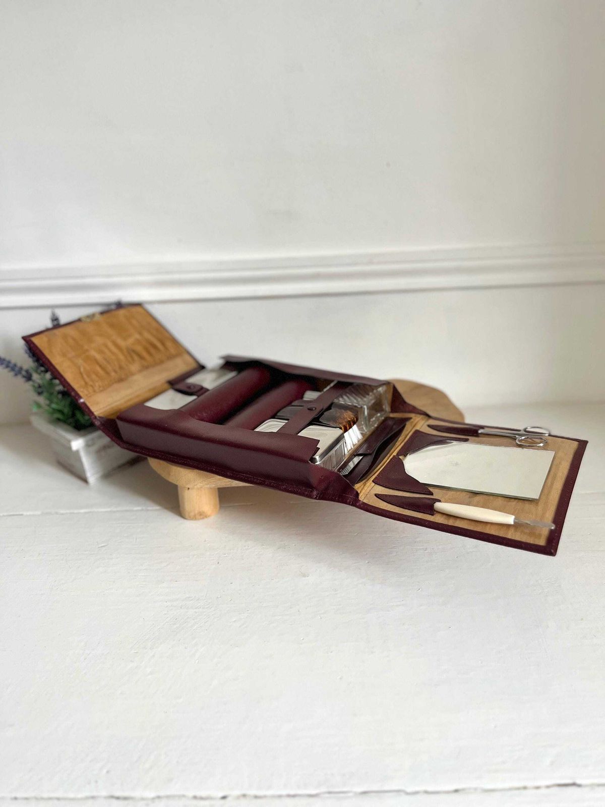 Vintage Men's Travel Kit, Men's Toiletry Bag