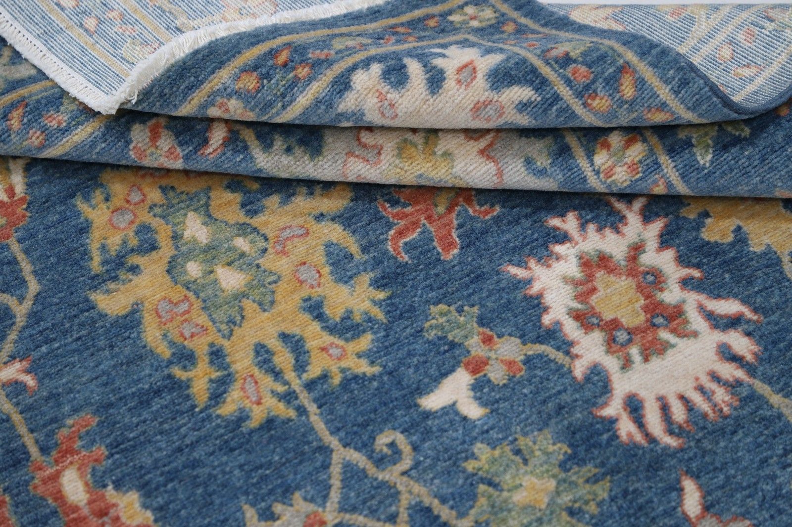 4'11"X7'10" Hedendaags Turks Vloerkleed, Volledig Wol, Oushak Stijl Tapijt photo Textiel