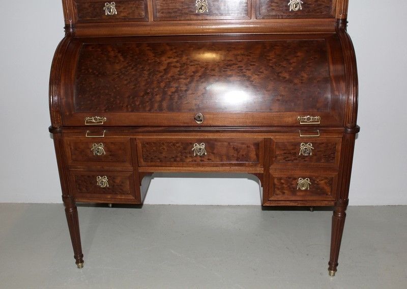 Office Cylinder Library Louis XVI Mahogany 18th photo buy