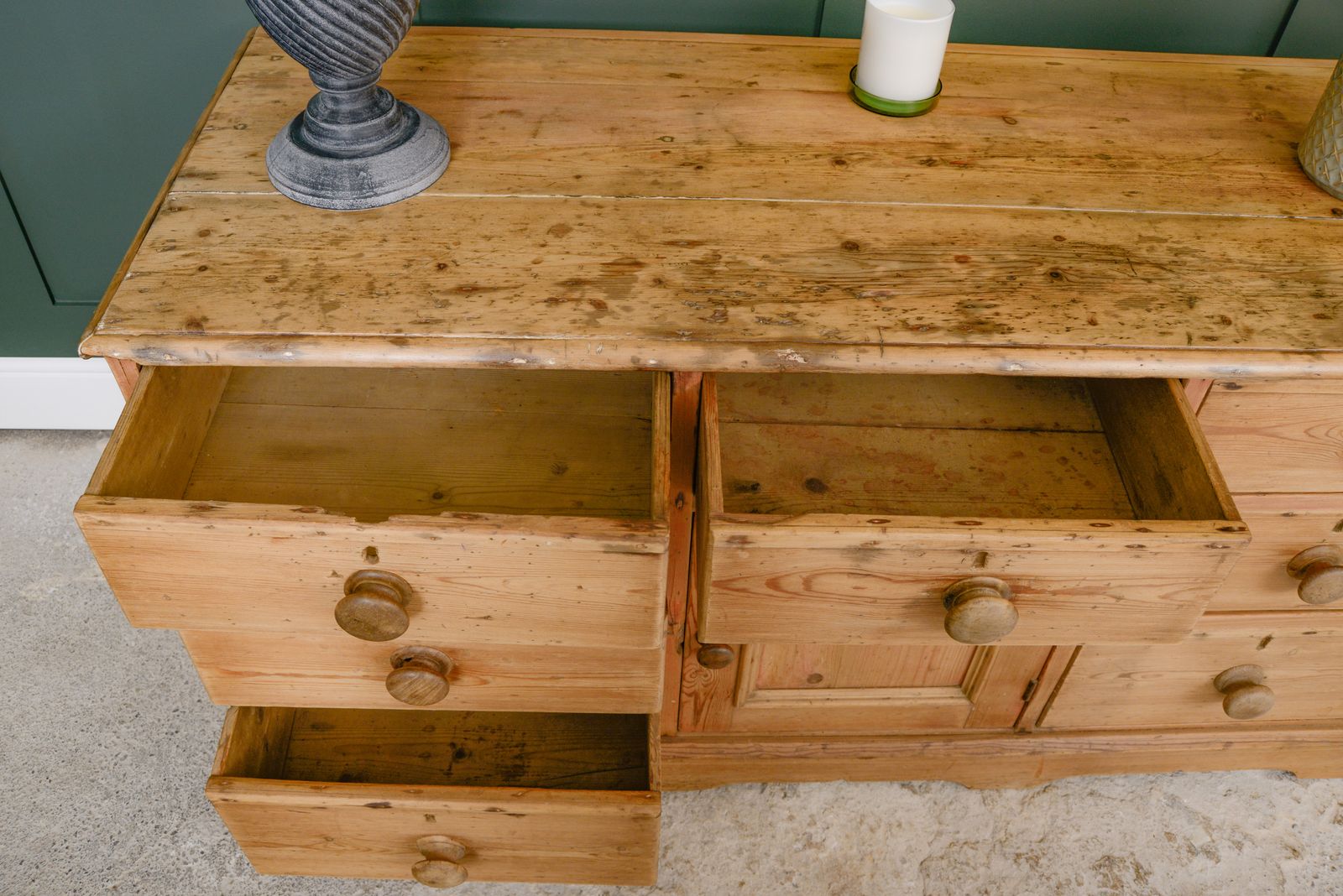 Furniture Victorian Pine Sideboard photo