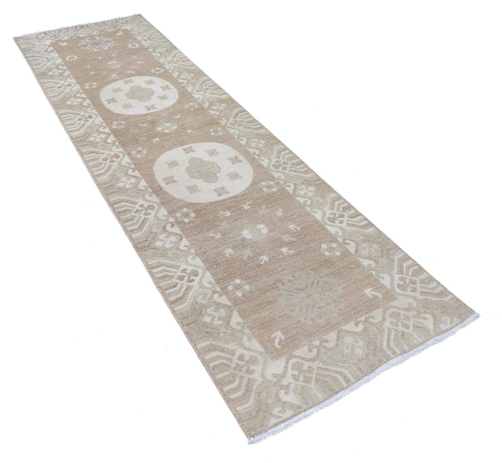2.8x9.7 Ft Traditional Handknotted Wool Runner Rug For Hallway. Corridor Rug photo furniture