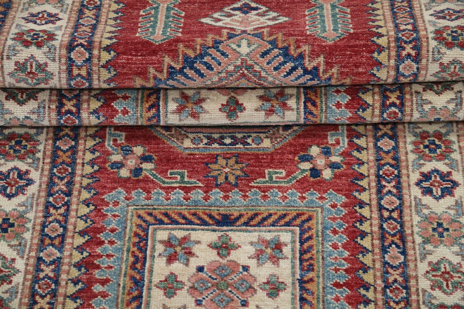 2.6x8.2 Ft Hand Knotted Hallway Runner Rug. Red Corridor Rug. Tribal Kitchen Rug photo vinterior