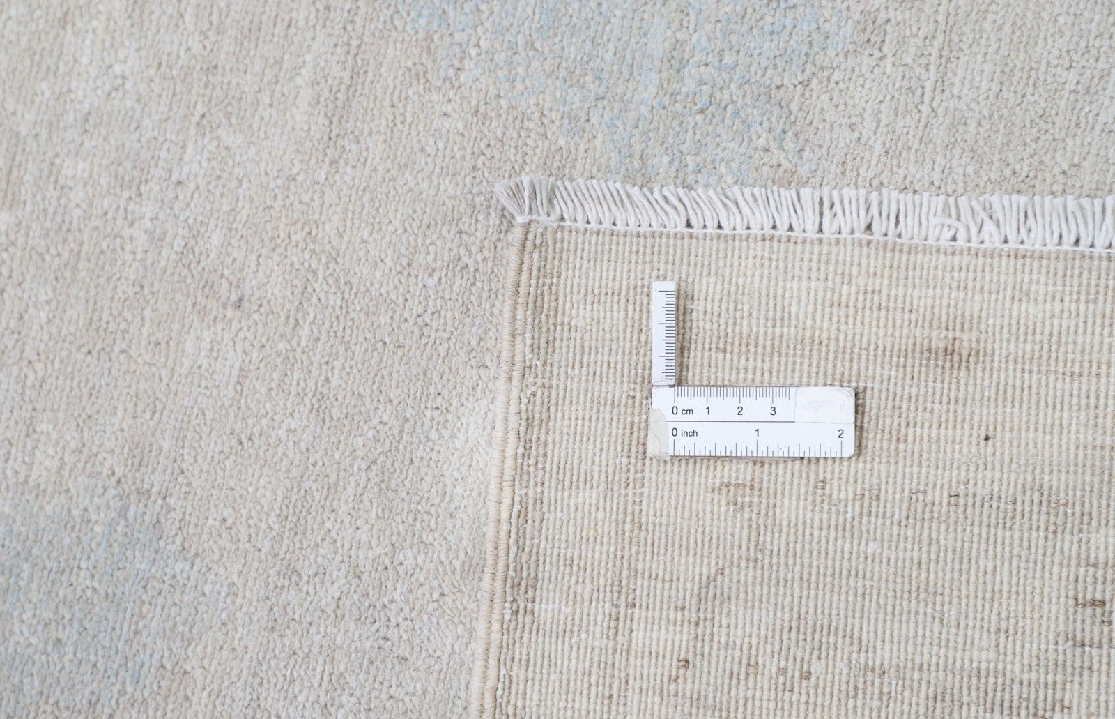 3x9 Ft Handknotted Wool Runner Rug. Beige Corridor Runner. Kitchen Runner Rug photo 1280.0