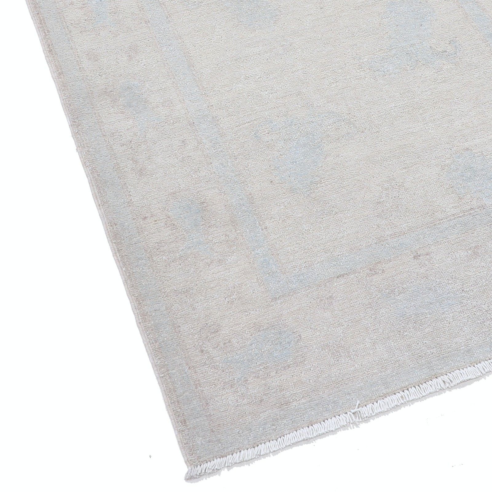 3x9 ft handgeknoopt wollen loperkleed. Beige gangloper. Keukenkleed photo vinterior
