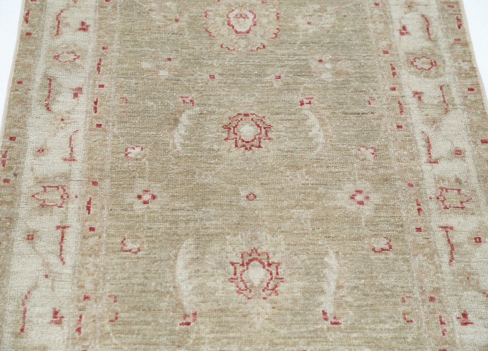 Tapis de couloir noué à la main 74 x 260 cm, laine, passage de cuisine et couloir photo for sale