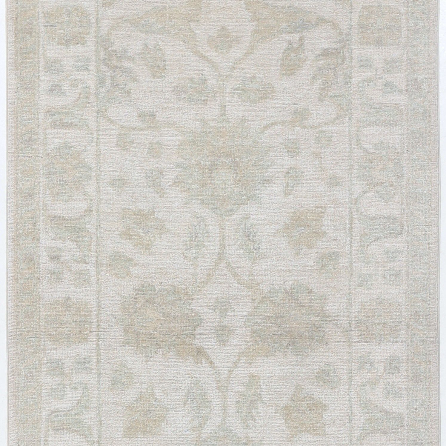 Tapis de couloir beige 0,85 x 2,65 m, tapis de cuisine, tapis de corridor noué à la main photo vinterior