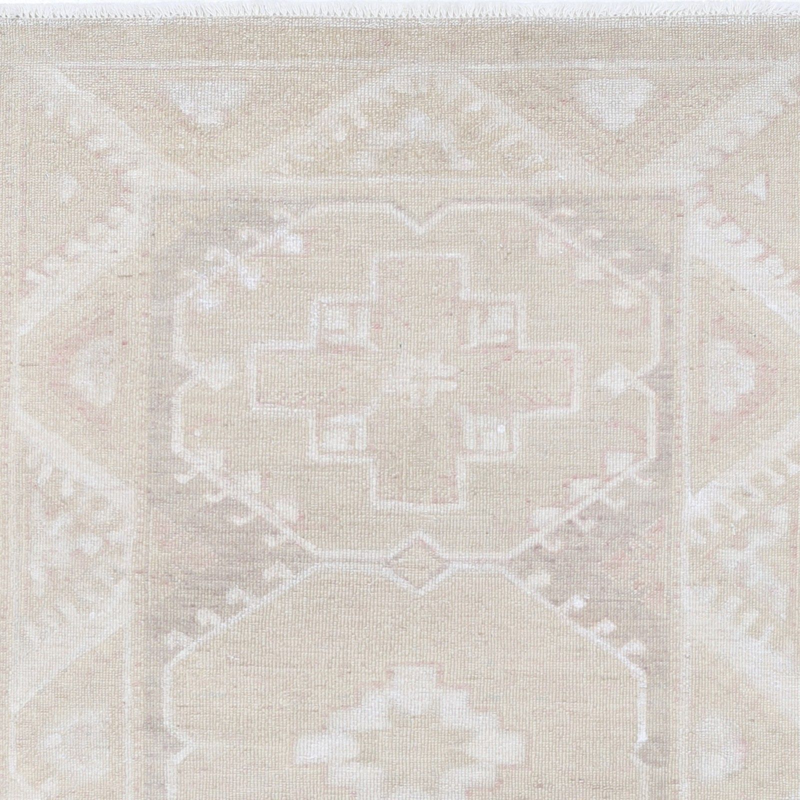 Tapis d'accent traditionnel fait main, 3 x 5 pi. Tapis géométrique noué à la main. 100 % laine photo vinterior