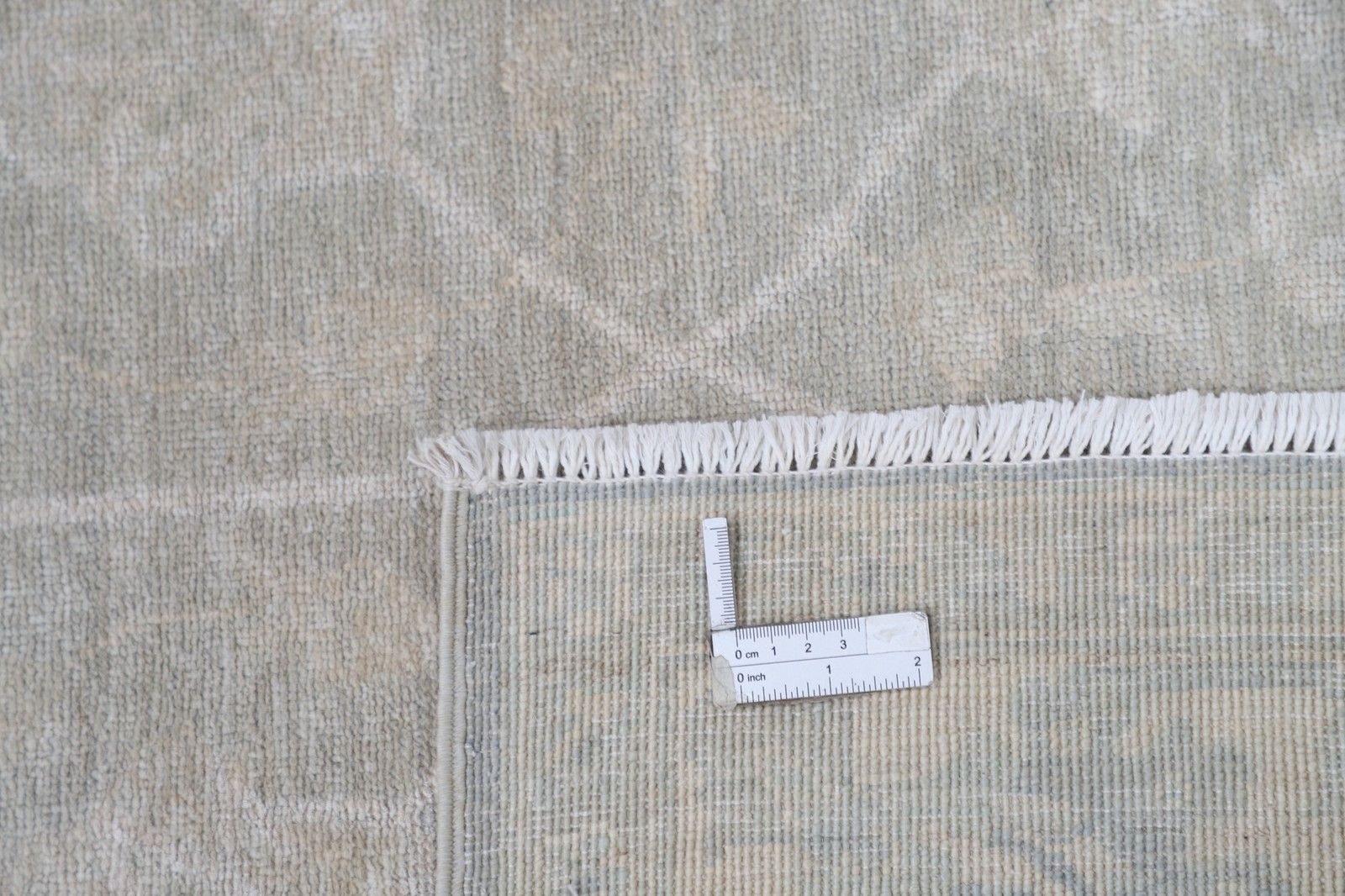 Tapis Oushak turc noué à la main, motif floral, beige, 1,90 x 2,75 m photo vinterior