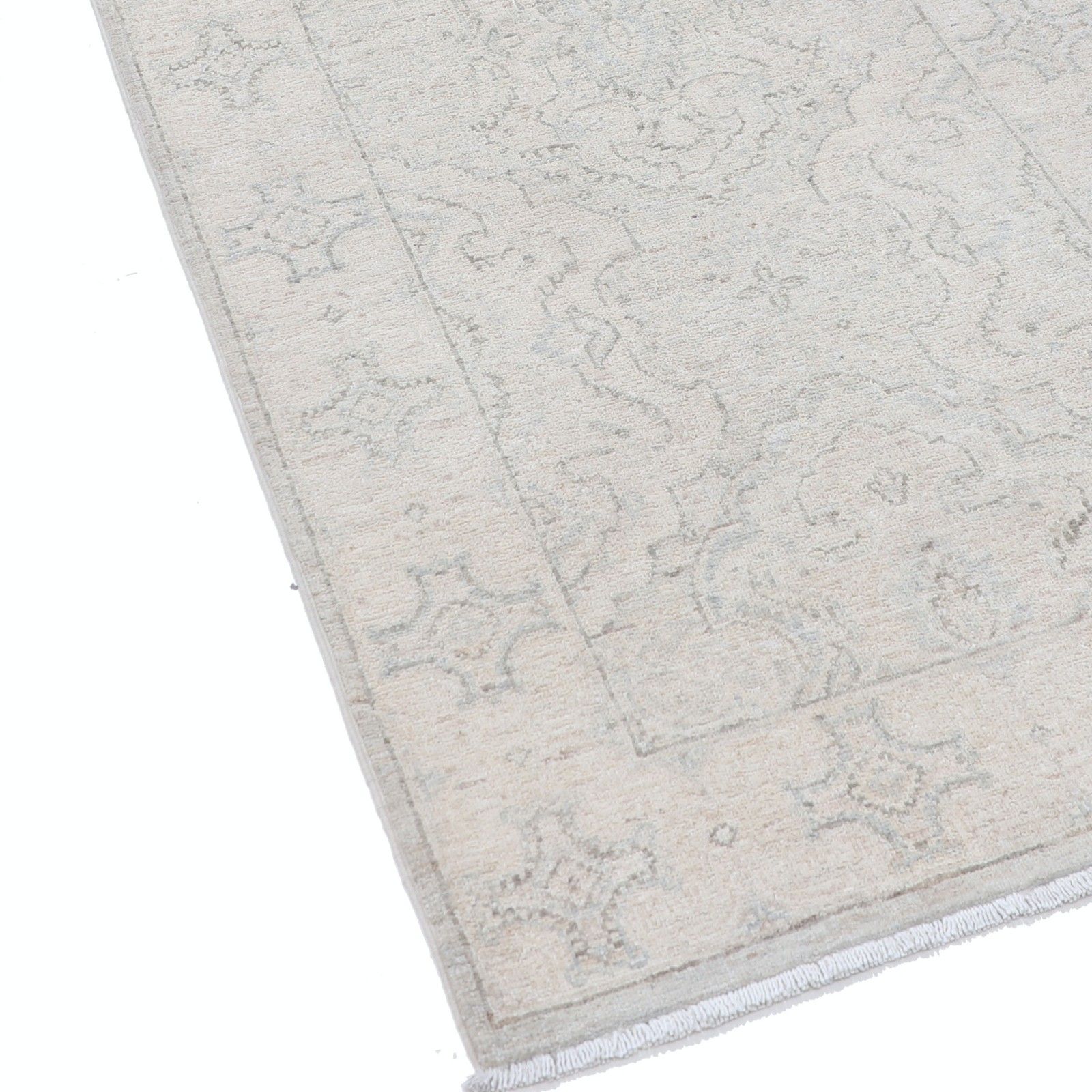 2.7x9.7 Ft Beige Hallway Rug. Kitchen Runner Rug. Handknotted Corridor Rug photo vinterior