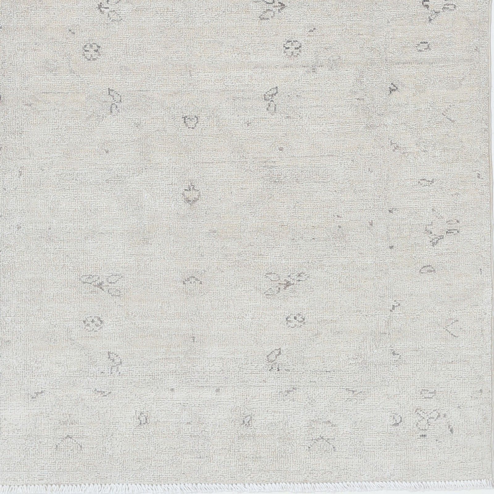 Tapis d'appoint turc traditionnel noué à la main, 3 x 4,8 pi. Tapis en laine aux tons neutres photo buy