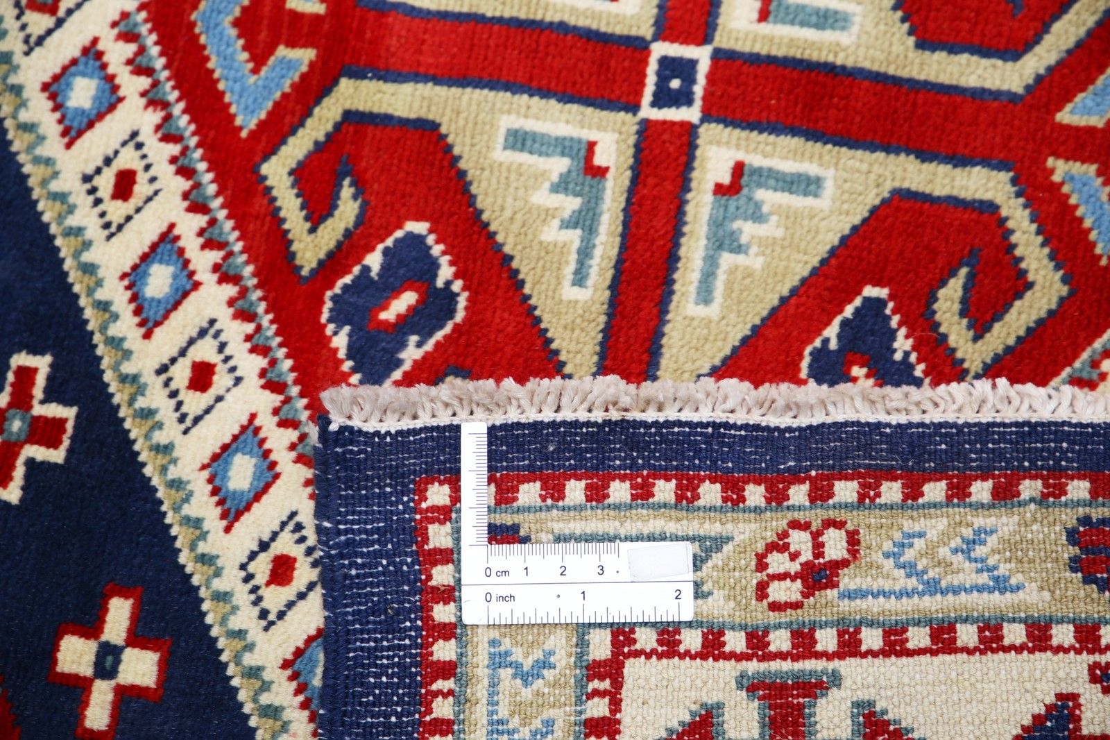 3.3x5 Ft Handknotted Tribal Accent Rug. Geometric Entryway And Bedroom Rug photo buy
