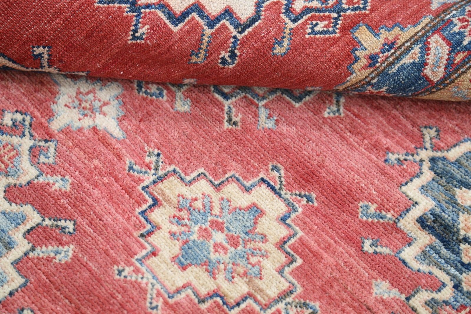 Tapis en laine noué main, style turc, 180 x 245 cm - rouge, chambre et salle à manger photo 2354.0