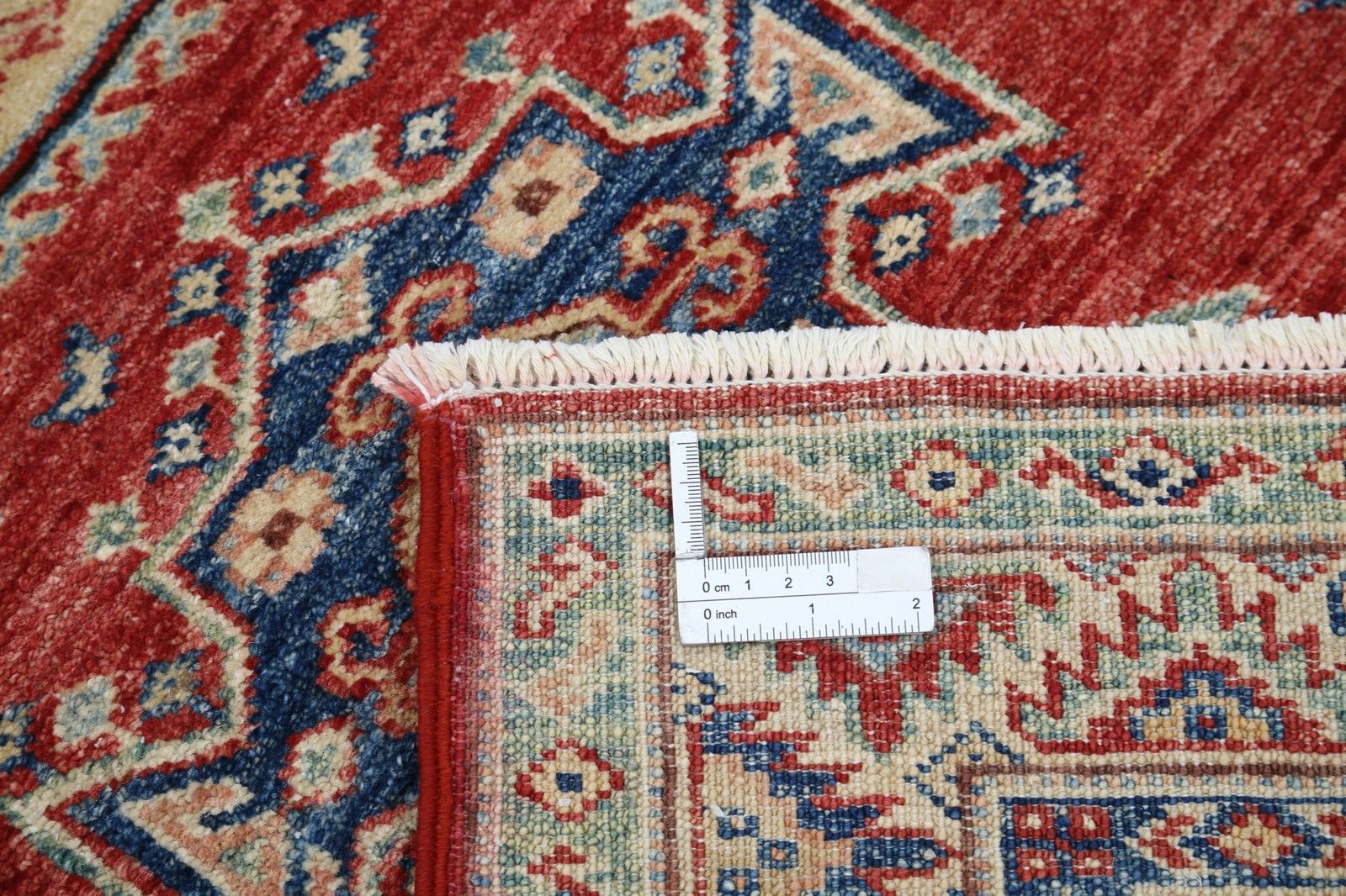 2.7x6 Ft Handknotted Wool Runner Rug. Red Corridor Runner. Kitchen Runner Rug photo buy